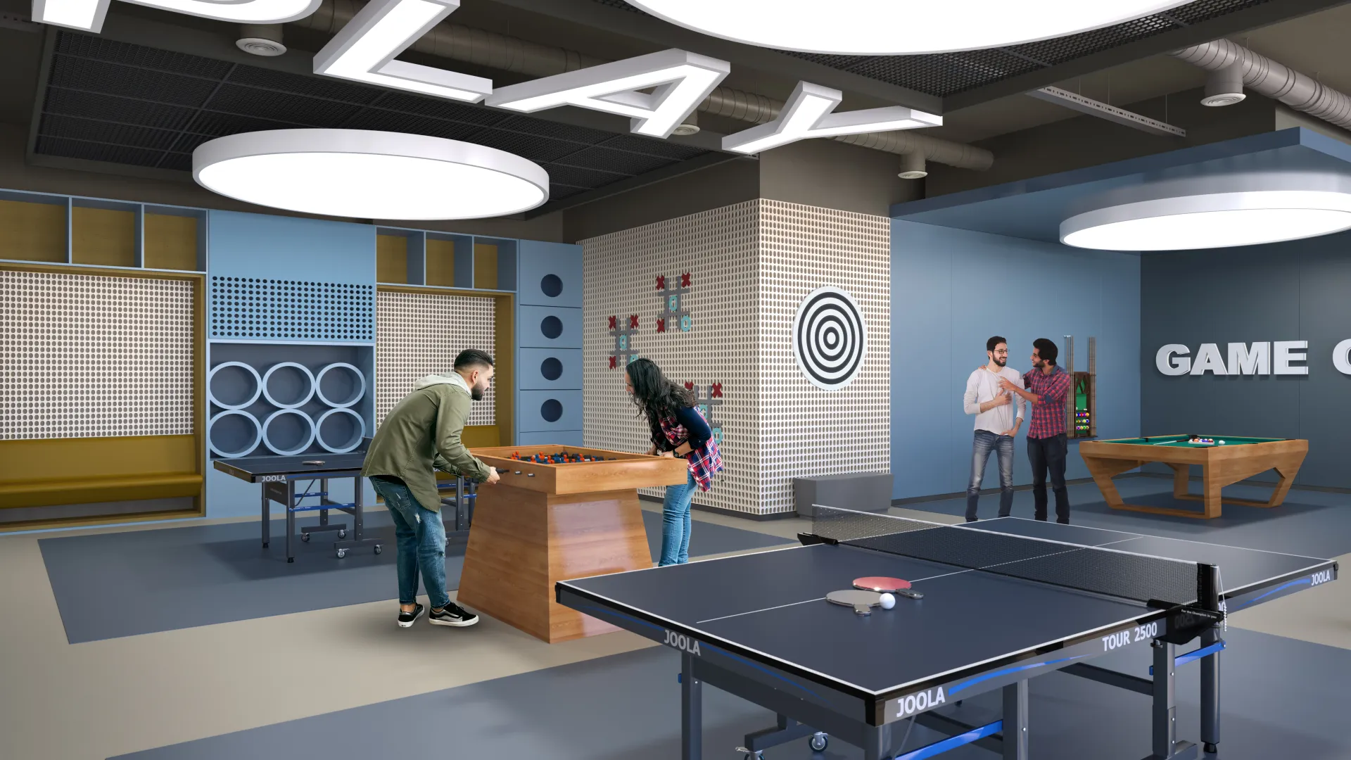 Indoor games room at Mahindra Marina 64